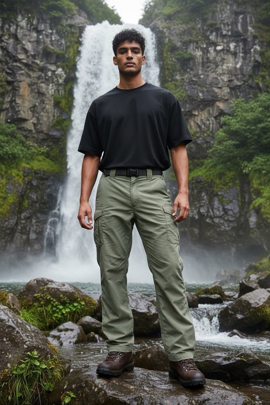 ExOfficio Amphi Men's 36X31 Sage Green Nylon Cargo Utility Pants Gorpcore Active